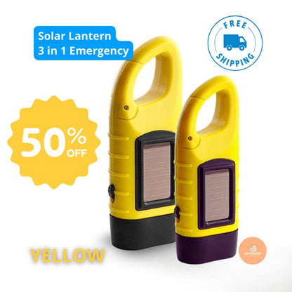 3 - in - 1 Emergency Solar Dynamo - FlashLight® | Your Light in the Dark! - safeison.com