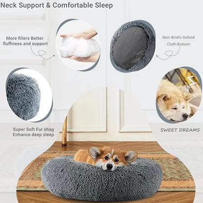 Comfort Cloud® | Round Pet Bed + Free Gift 🎁 - safeison.com