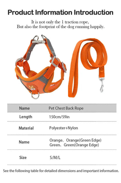 FlexGuard™ Suede Harness – Adjustable & Reflective - safeison.com