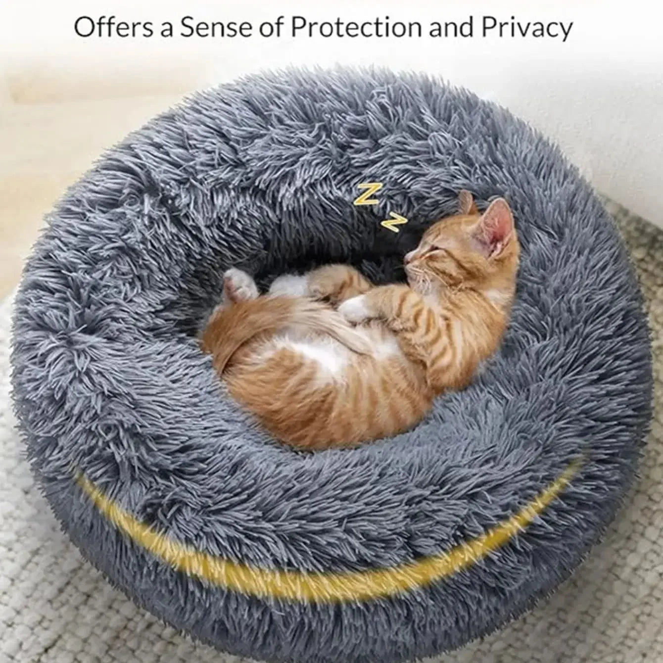 Comfort Cloud® | Round Pet Bed + Free Gift 🎁 - safeison.com