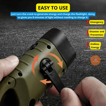 3 - in - 1 Emergency Solar Dynamo - FlashLight® | Your Light in the Dark! - safeison.com