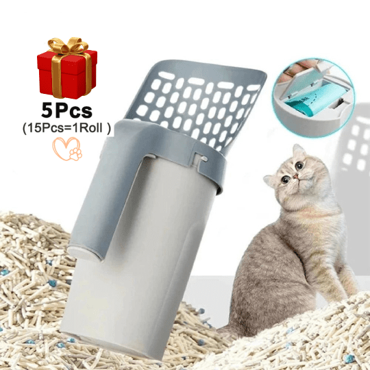 50% OFF | CleanPaws ProCare™ Cat Litter Scoop with Built-in Trash Bin + FREE Gift + Free Shipping (Limited Time Offer!)