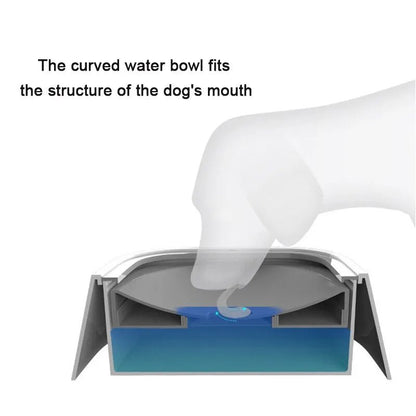 1.5L Pet Drinking Water Bowls Floating Non-Wetting Mouth Cat Slow Anti-Overflow Water Feeding Dispenser Large Capacity - safeison.com