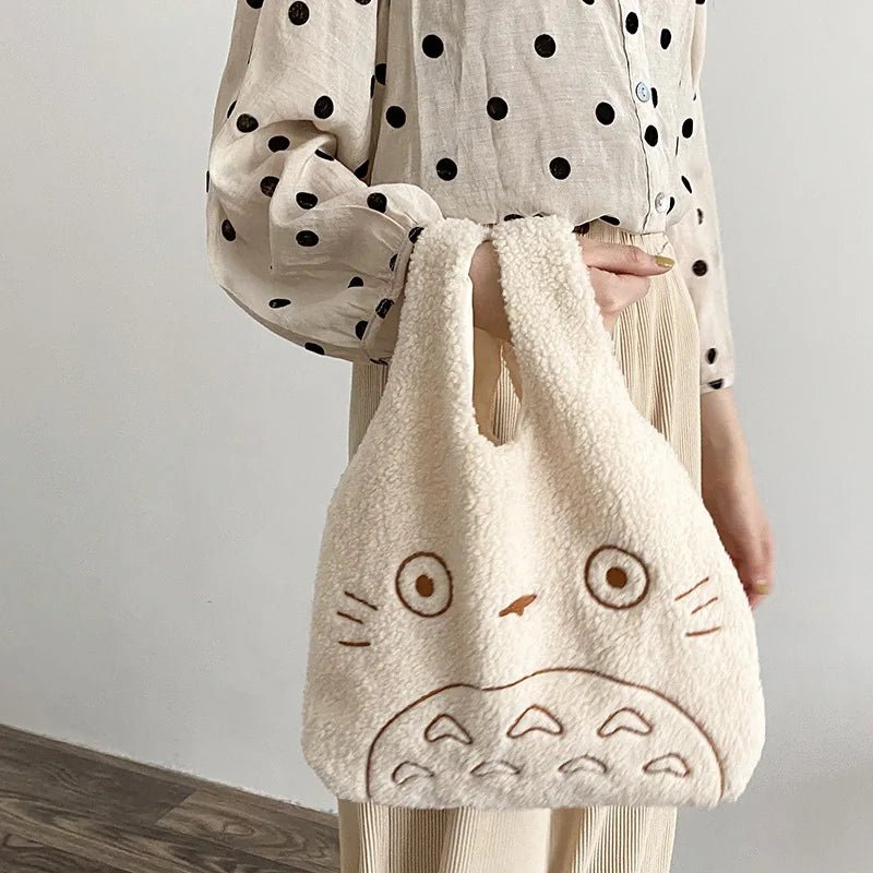 👜Canvas Tote Bags for Women Corduroy - Cotton Cloth Handbag Cartoon Print 🎨Fashion Fabric Purse