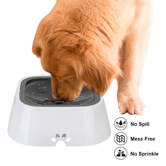 1.5L Pet Drinking Water Bowls Floating Non-Wetting Mouth Cat Slow Anti-Overflow Water Feeding Dispenser Large Capacity - safeison.com